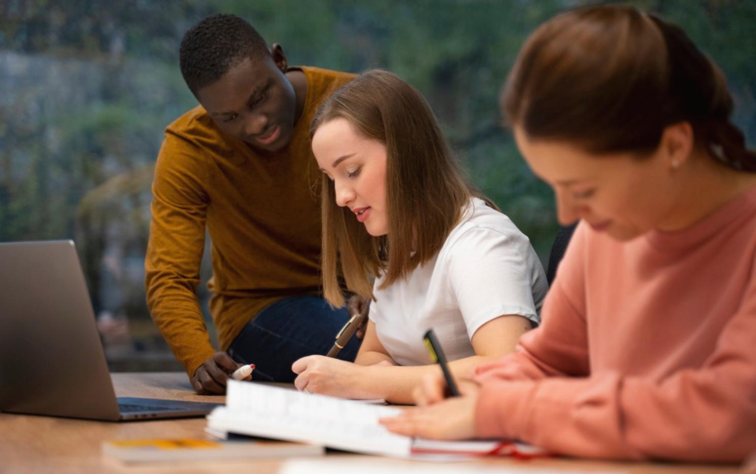 Budget presentation workshop environment with collaborative learning atmosphere