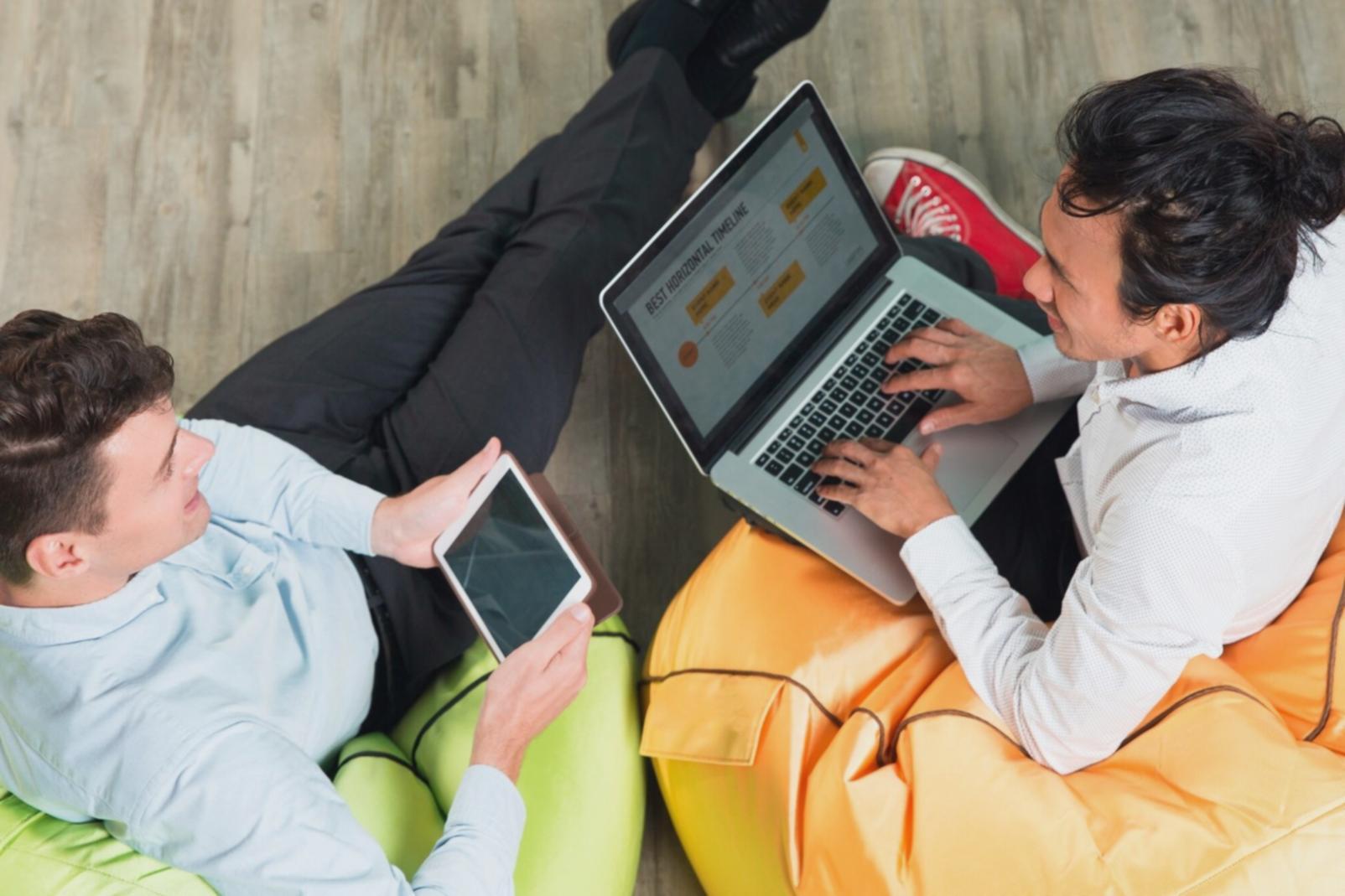 Professional reviewing financial documents with analytical focus